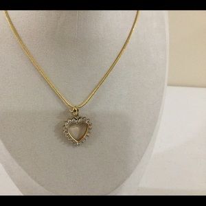 Vintage heart pendant marked 925 on back